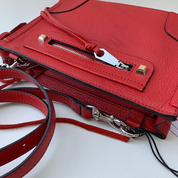 Rebecca Minkoff Handbags - Rebecca Minkoff Regan Pebble Leather Red Crossbody